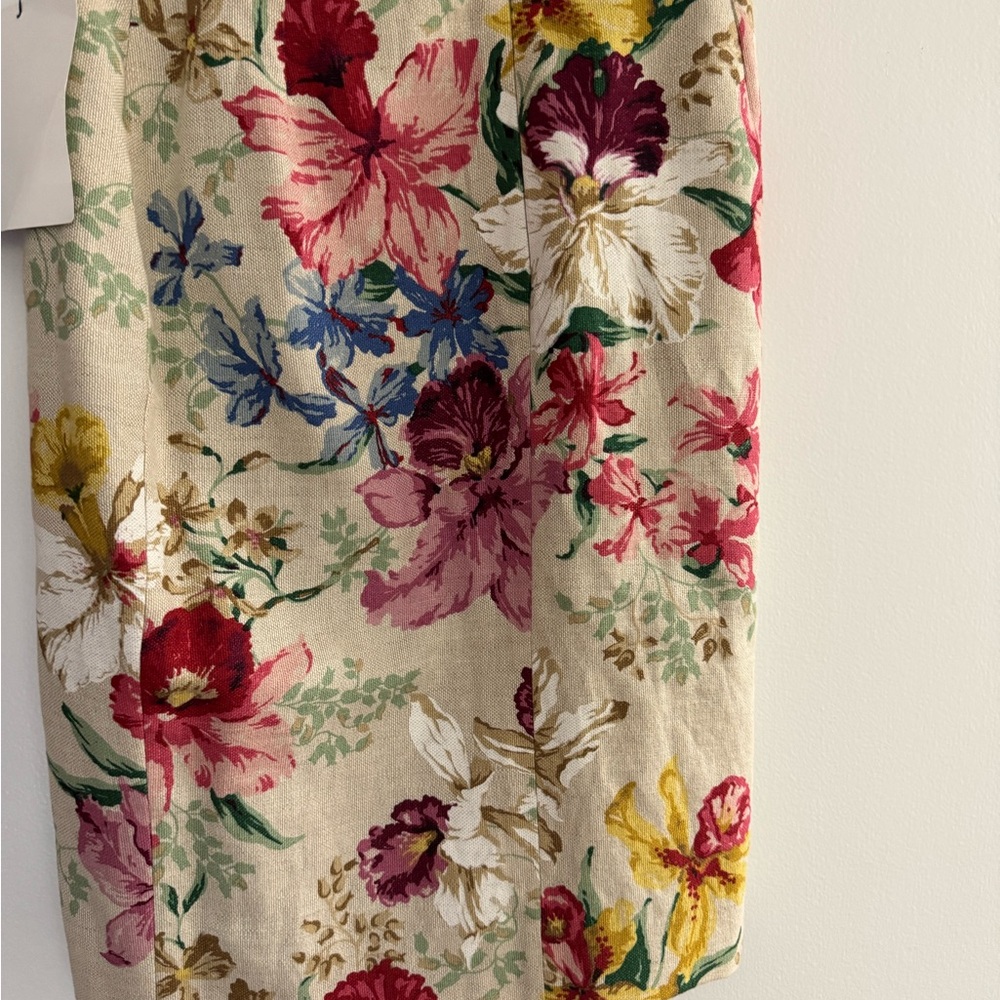 Dolce & Gabbana Floral Skirt with Red and Pink Accents